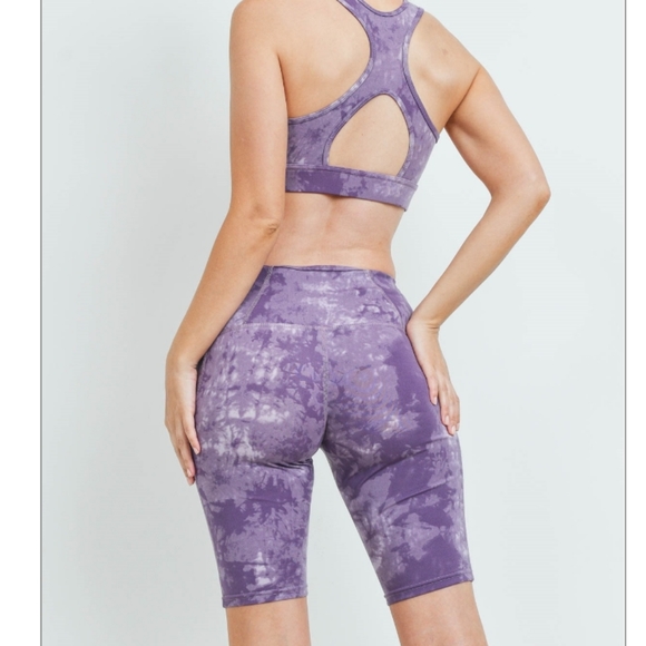 IT MRINO Purple Tie Dyed Athleisure Set - Picture 3 of 5